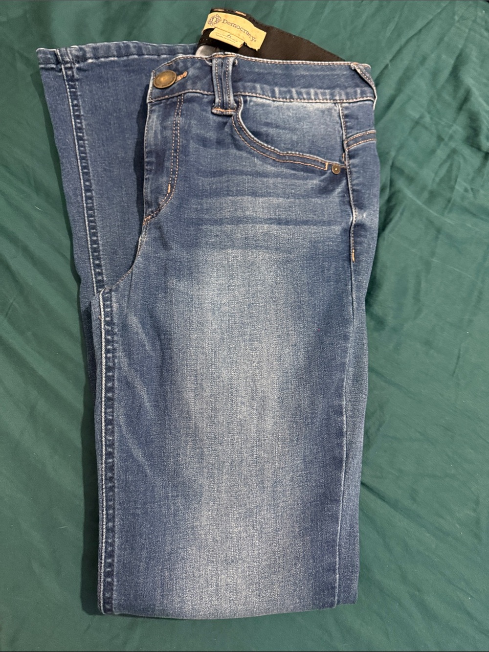 Democracy Women's Blue Slim Straight Jeans